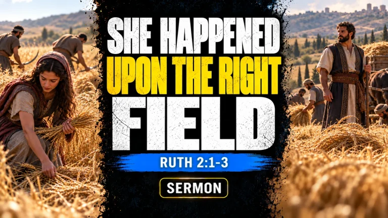 Sermon artwork for She Happened Upon the Right Field, Ruth 2:1-3